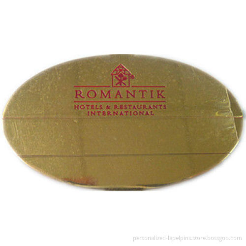 Custom Metal Logo Personalized Refrigerator Magnets / Sticker With Brass Photo Etched